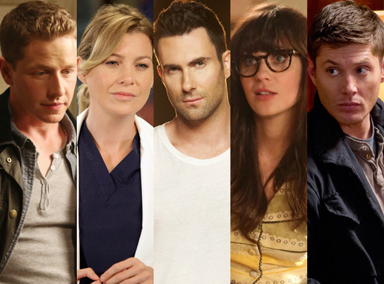 Adam Levine, Zooey Deschanel, Jensen Ackles, Ellen Pompeo, Josh Dallas Adam Levine, Zooey Deschanel, Jensen Ackles, Ellen Pompeo, Josh Dallas